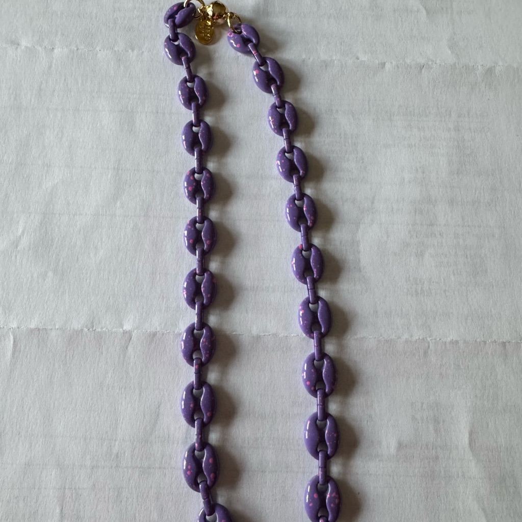 Alexa Rae - Melania Clara Alaia Lilac Link Necklace